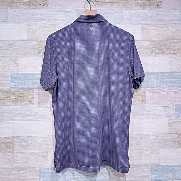 PETER MILLAR Crown Crafted Performance Golf Polo Blue Country Club Mens Medium - Picture 4 of 7